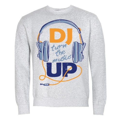 MĘSKA BLUZA MUZYCZNA DJ TURN THE MUSIC UP