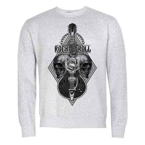 MĘSKA BLUZA MUZYCZNA ROCK AND ROLL RÓŻA