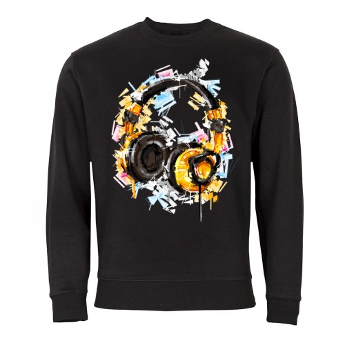 MĘSKA BLUZA MUZYCZNA SŁUCHAWKI DJ 