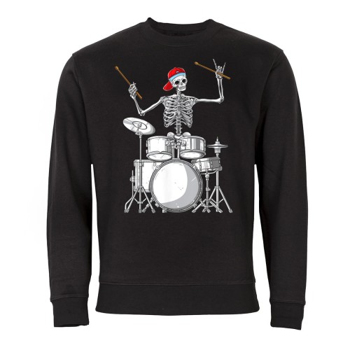 MĘSKA BLUZA MUZYCZNA PERKUSJA SZKIELET  