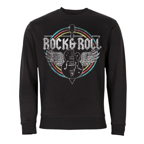 MĘSKA BLUZA MUZYCZNA ROCK & ROLL GITARA SKRZYDŁA 