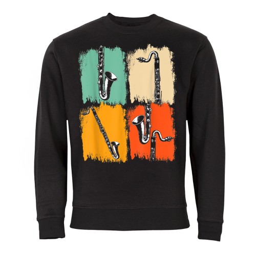 MĘSKA BLUZA MUZYCZNA SAKSOFONY