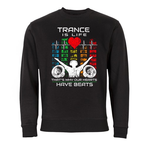 MĘSKA BLUZA MUZYCZNA TRANCE IS LIFE TECHNO