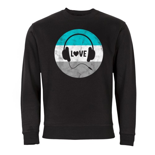 MĘSKA BLUZA MUZYCZNA SŁUCHAWKI LOVE MUSIC  