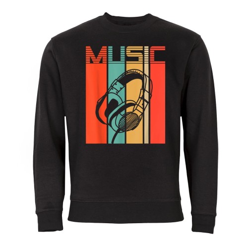 MĘSKA BLUZA MUZYCZNA MUSIC SŁUCHAWKI