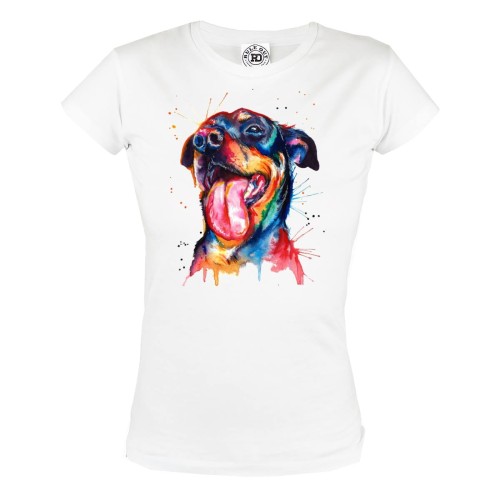 KOSZULKA DAMSKA Z PSEM KOSZULKA Z PSEM 14 