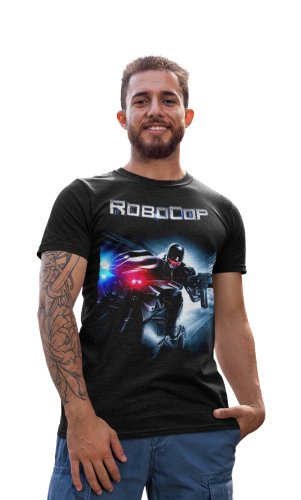 KOSZULKA MĘSKA FILMOWA ROBOCOP NIEZNISZCZALNY CYBORG OMNICORP 