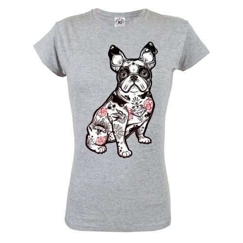 KOSZULKA DAMSKA Z PSEM PIESEK BULDOŻEK BULDOG FRANCUSKI FRENCHIE