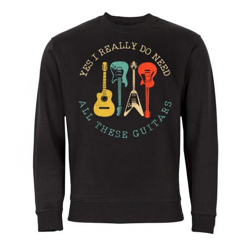 MĘSKA BLUZA MUZYCZNA GITARY KLASYCZNE GITARY ELEKTRYCZNE 