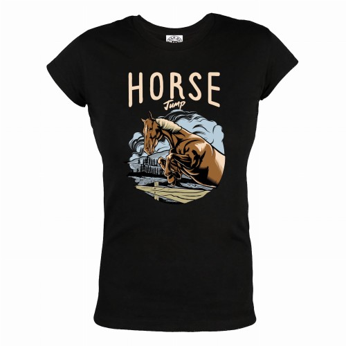KOSZULKA DAMSKA JEŹDZIECKA Z KONIEM KOSZULKA KOŃ 01 