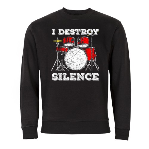 MĘSKA BLUZA MUZYCZNA DLA PERKUSISTY PERKUSJA I DESTROY SILENCE 