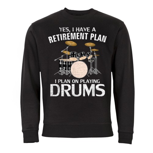 MĘSKA BLUZA MUZYCZNA DLA PERKUSISTY PERKUSJA I PLAN ON PLAYING DRUMS  
