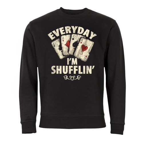 MĘSKA BLUZA POKER GRA KARCIANA EVERYDAY I'M SHUFFLIN' 