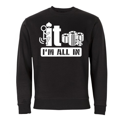 MĘSKA BLUZA POKER ŻETONY I'M ALL IN 