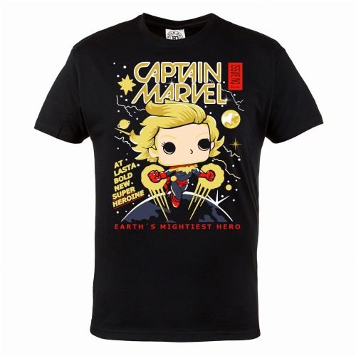 MARVEL KOSZULKA MĘSKA CAPITAN MARVEL  EARTH'S MIGHTIEST HERO 