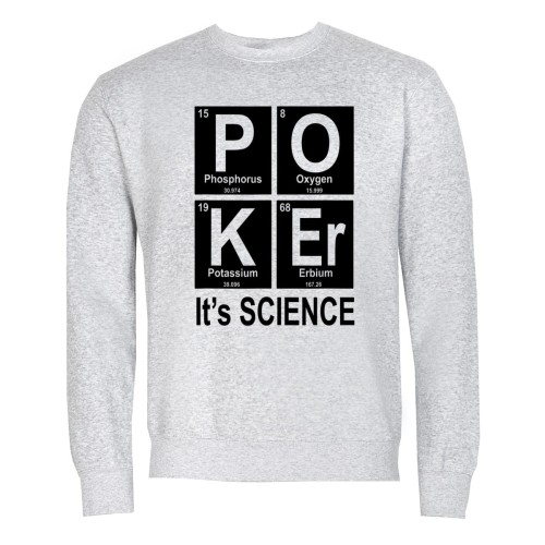 MĘSKA BLUZA POKER P-O-K-ER GRA KARCIANA IT'S SCIENCE