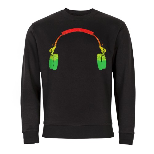 MĘSKA BLUZA MUZYCZNA REGGAE SŁUCHAWKI JAMAICA MUSIC