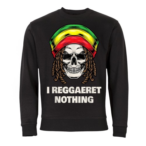MĘSKA BLUZA MUZYCZNA REGGAE MUZYKA CZASZKA DREDY I REGGAERET NOTHING 
