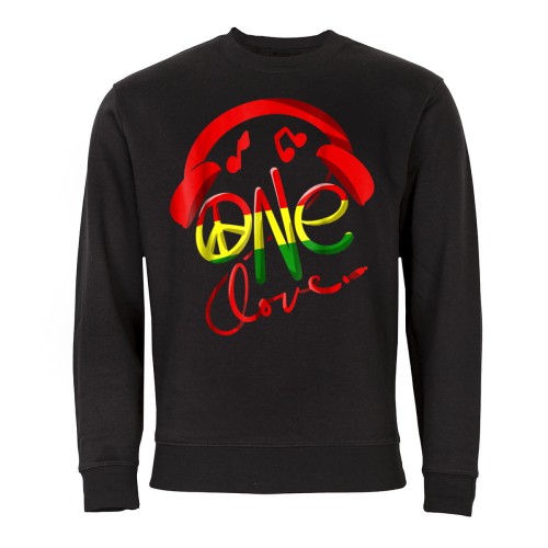 MĘSKA BLUZA MUZYCZNA REGGAE MUZYKA SŁUCHAWKI ONE LOVE 