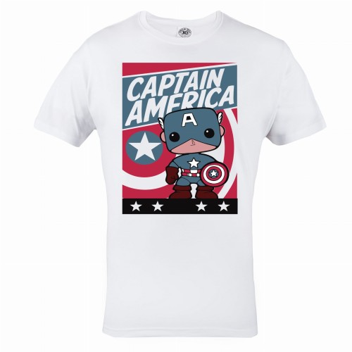 MARVEL KOSZULKA MĘSKA CAPITAN AMERICA 2