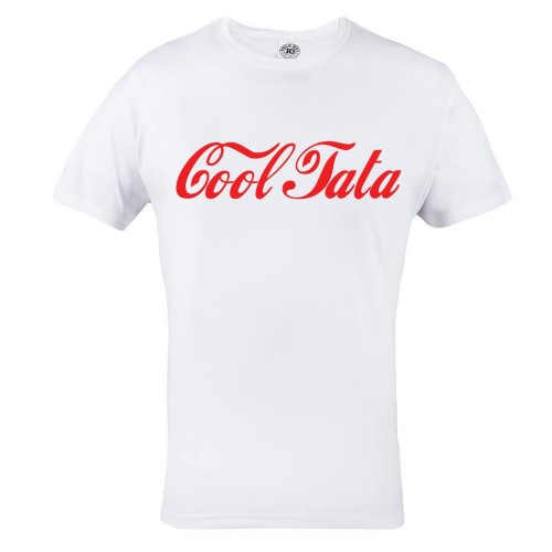 KOSZULKA MĘSKA PREZENT NA DZIEŃ OJCA COOL TATA BIAŁA 