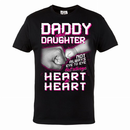KOSZULKA MĘSKA PREZENT NA DZIEŃ OJCA DADY AND DAUGHTER NOT ALWAYS EYE TO EYE BUT ALWAYS HEART TO HEART