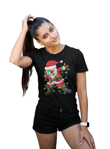 KOSZULKA DAMSKA NA ŚWIĘTA BOŻE NARODZENIE ŚWIĘTY MIKOŁAJ DABBING