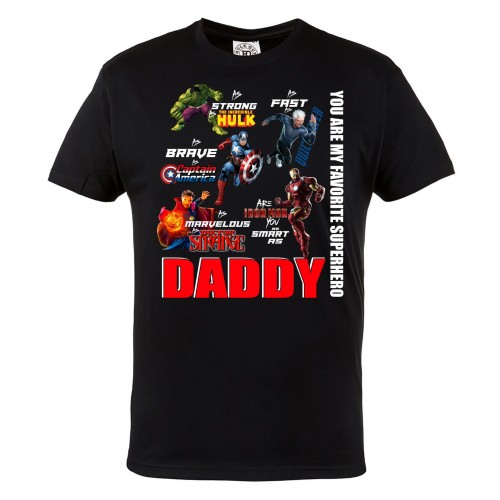 KOSZULKA MĘSKA PREZENT NA DZIEŃ OJCA YOU ARE MY FAVORITE SUPERHERO 