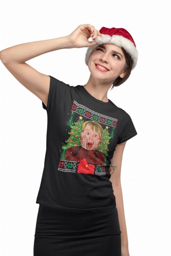 KOSZULKA DAMSKA NA ŚWIĘTA BOŻE NARODZENIE KULTOWY FILM KEVIN SAM W DOMU
