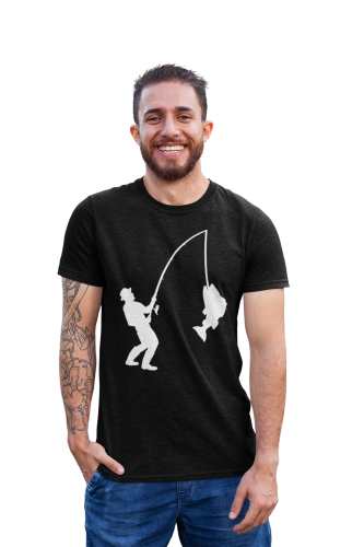 MĘSKA KOSZULKA WĘDKARSKA DLA WĘDKARZA FISHING WĘDKARSTWO RYBY WĘDKA