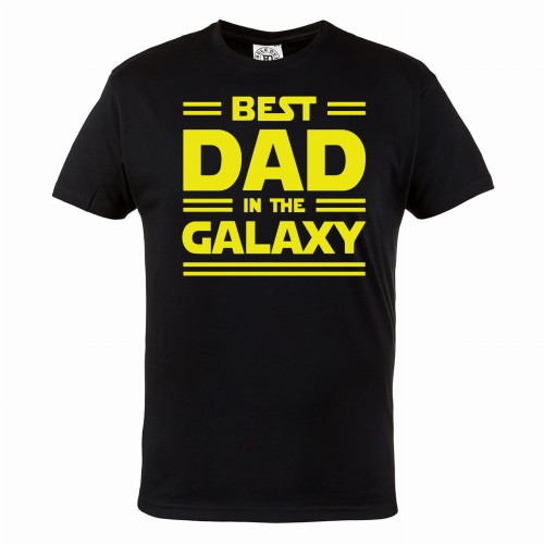 KOSZULKA MĘSKA PREZENT NA DZIEŃ OJCA BEST DAD IN THE GALAXY 