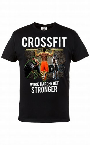 KOSZULKA CROSSFIT WORK HARDER GET STORNGER 