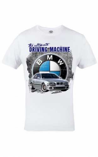 KOSZULKA THE ULTIMATE DRIVING MACHINE SILVER