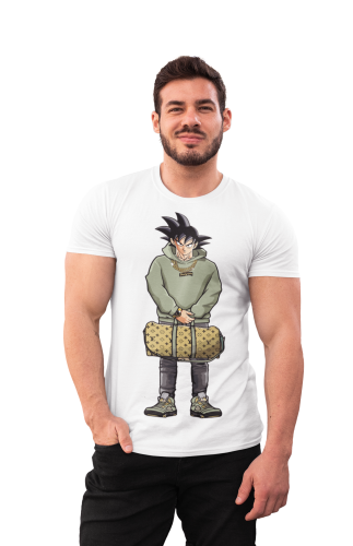 MĘSKA KOSZULKA DRAGON BALL Z MANGA ANIME STYLOWY GOKU SAIYAN