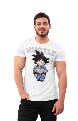 MĘSKA KOSZULKA DRAGON BALL Z MANGA ANIME GOTEN W DRESIE AIR JORDAN SHOE MONEY