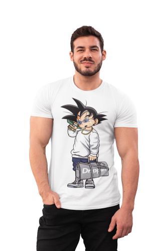 MĘSKA KOSZULKA DRAGON BALL Z MANGA ANIME SYN GOKU GOTEN GANGSTA STYLE 