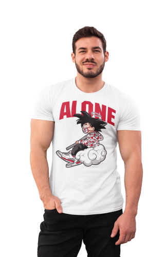 MĘSKA KOSZULKA DRAGON BALL Z MANGA ANIME MŁODY GOKU W DRESIE CHMURKA KINTO 
