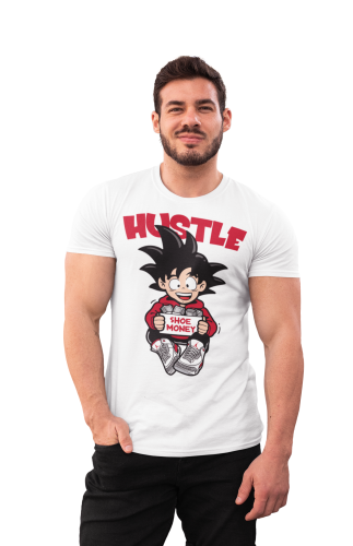 MĘSKA KOSZULKA DRAGON BALL Z MANGA ANIME GOTEN W DRESIE AIR JORDAN SHOE MONEY 