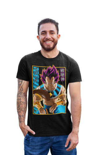 DRAGON BALL MĘSKA KOSZULKA Z NADRUKIEM SAYIANIN 3