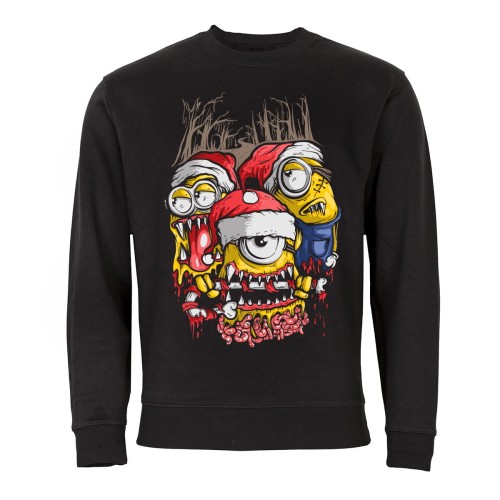 MĘSKA BLUZA ŚWIĄTECZNA SANTA MINIONKI ZOMBIE 1