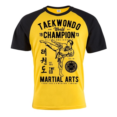 KOSZULKA MĘSKA MARTIAL ARTS TARKWONDO WORLD CHAMPION