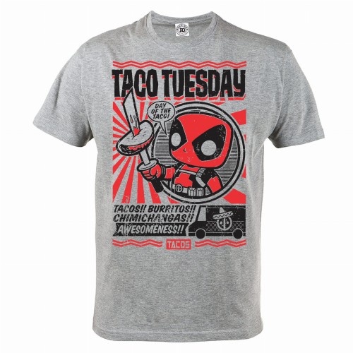 KOSZULKA MĘSKA DEADPOOL TACO TUESDAY 2