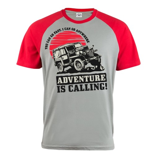 KOSZULKA MĘSKA MOTO ADVENTURE IS CALLING!