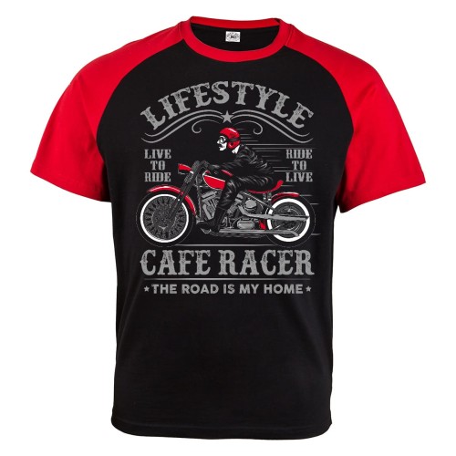 KOSZULKA MĘSKA MOTO LIFESTYLE CAFE RACER 