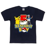 DZIECIĘCA KOSZULKA NA 5 URODZINY PIKACHU POKEMON