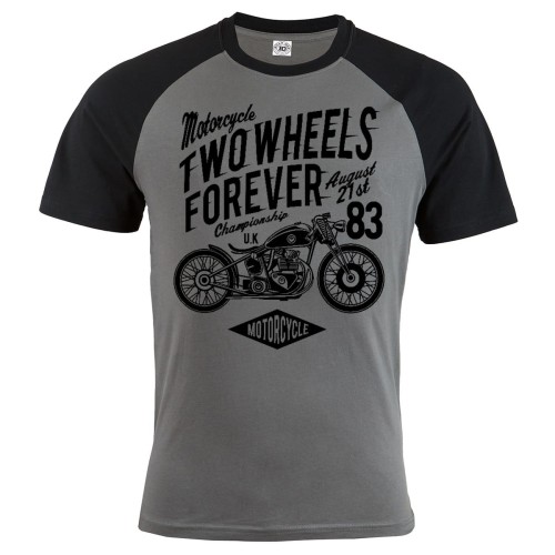 KOSZULKA MĘSKA MOTO TWO WHEELS FOREVER