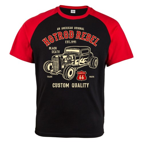 KOSZULKA MĘSKA MOTO HOT ROD REBEL