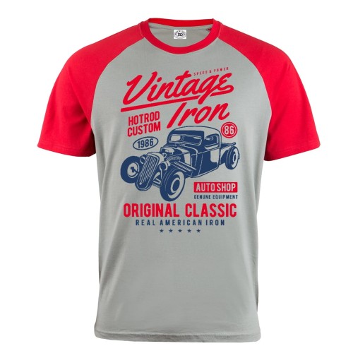 KOSZULKA MĘSKA MOTO VINTAGE IRON