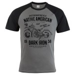 KOSZULKA MĘSKA MOTO DARK IRON