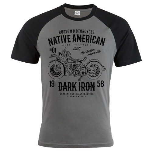 KOSZULKA MĘSKA MOTO DARK IRON
